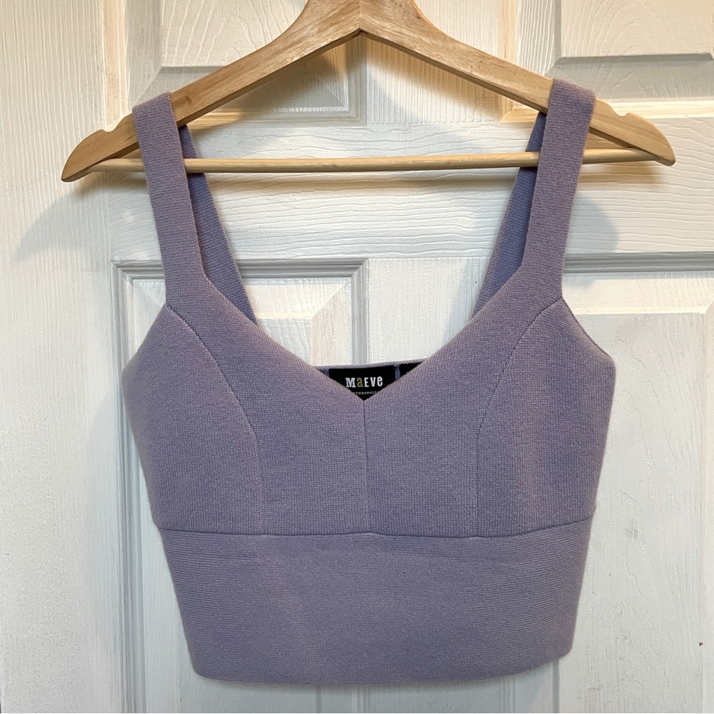 Maeve Lilac Cropped Tank Top